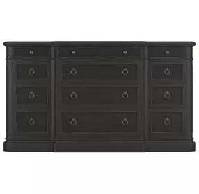 Atrium Black 12 Drawer Dresser