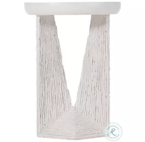 Voile White Accent Table