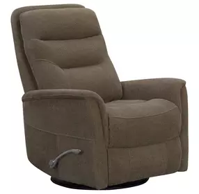 Dualis Snazzy Shiitake Manual Swivel Glider Recliner