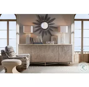 Westwood Polished Limestone And Venetian Dawn Credenza