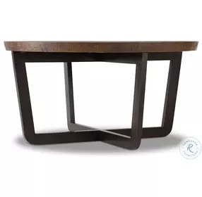 Parkcrest Copper And Dark Metal Round Occasional Table Set