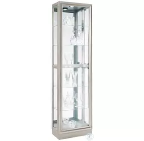 Highgrove Platinum 4 Shelve Curio Cabinet