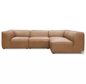 Form Tan Leather Signature Sectional
