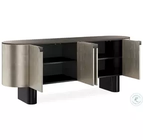 Gustav Charcoal Leaf And Bronze TV Stand