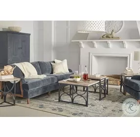 Alcove Belgian Ivory And Burnished Brass Chairside Table