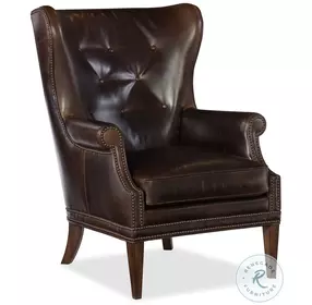 Maya Hu Brown Wing Club Chair