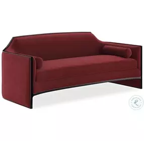 The Cats Meow Red 76" Sofa