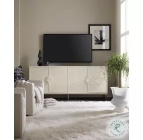 Melange Creamy White TV Stand