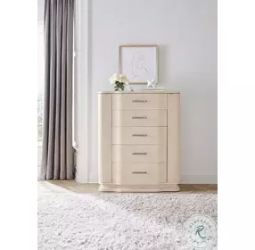 Nouveau Chic Sandstone 5 Drawer Chest