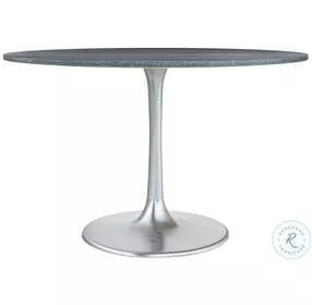 Metropolis Gray And Silver 48" Dining Table