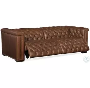 Savion Grandier Saddlebag Lodge Leather 2 Piece Power Reclining Sofa With Power Headrest