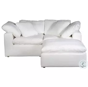 Clay White Livesmart Performance Fabric Nook Modular RAF Sectional