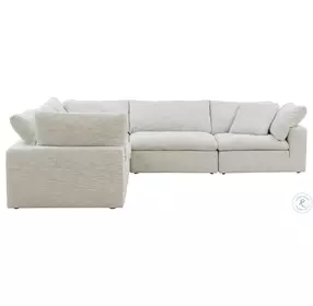 Clay Coastside Sand Performance Fabric Classic Sectional