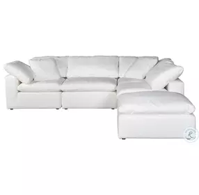 Terra Condo Cream Performance Fabric Dream Modular Sectional