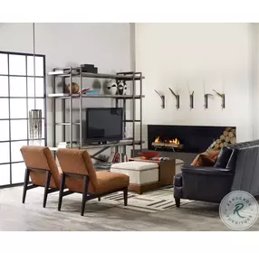 Studio 7H Light Wood Scaffold Bookcase Wall