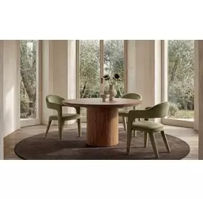 Martens Green Upholstered Dining Chair