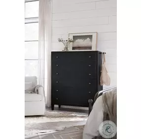 Ciao Bella Black Six Drawer Chest