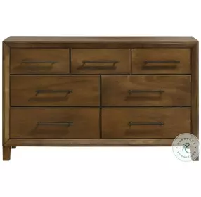 Ballard Walnut Brown 7 Drawer Dresser