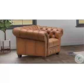 Haworth Saddle Brown Top Grain Leather Chair