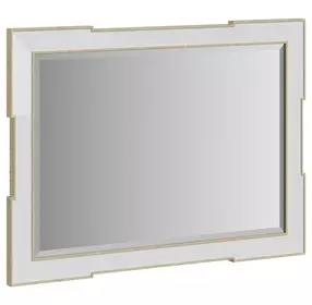 Eave Milk Rectangle Accent Mirror