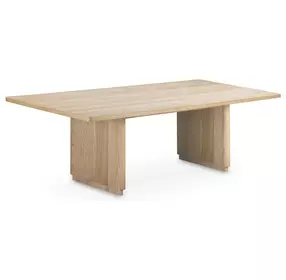 Round Off Natural Oak 104" Rectangular Dining Table