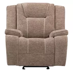 Bruno Plush Tobacco Glider Recliner