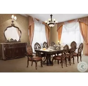 Palazzo Marina Walnut Server with Mirror