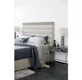 Linea Black Forest Marble And Textured Graphite Metal Nightstand