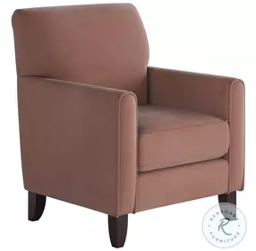 Bella Rose Rosewood Straight Arm Accent Chair