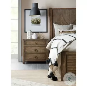 Solara Rich Dynamic Brown Three Drawer Nightstand