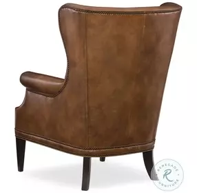 Maya Natchez Brown Wing Club Chair