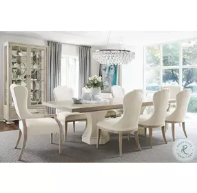 Santa Barbara Sandstone And Textured Cameo Extendable Rectangular Dining Table