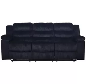 Willow Black Living Room Set with Dual Recliner