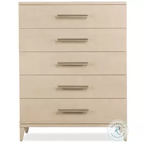 Wendover Polished Limestone 5 Drawer Chest