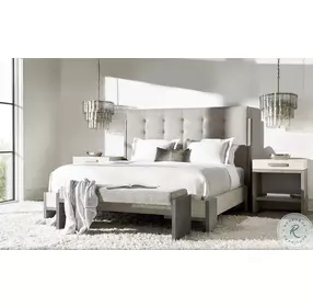 Foundations Linen And Light Shale 2 Drawer Nightstand