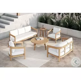 Wesley White Performance Fabric Outdoor Patio Club Chair