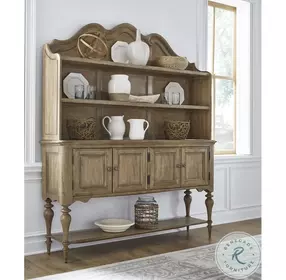 Weston Hills Brown Sideboard with Hutch
