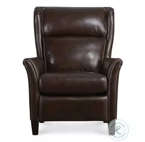 Harrowford Dark Roast Leather Power Recliner with Power Headrest