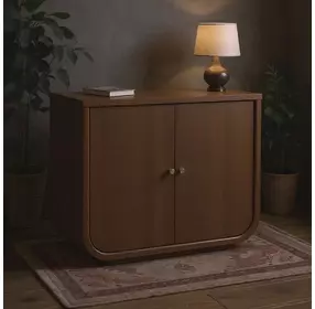 Verge Handcrfated Walnut 2 Door Chest