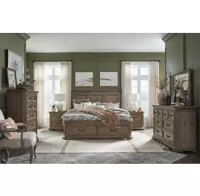 Adler Court Florentine Walnut 5 Drawer Chest