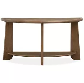 Tanner Tawny Brown Demilune Sofa Table