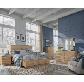Brentwood Heights Provincial Brown Queen Panel Bed