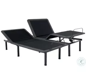 Bridgevine Home Black Flex Head King Adjustable Bed Frame with Voice Activated Controls