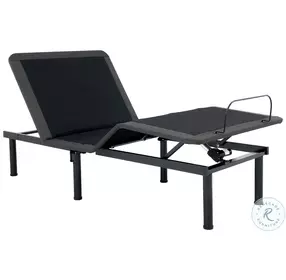 Bridgevine Home Black Twin XL Adjustable Bed Frame with Voice Activated Controls