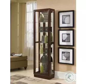 21000 Chocolate Cherry II Curio Cabinet