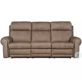 Duncan Light Brown Power Reclining Living Room Set with Power Headrest And Lumbar