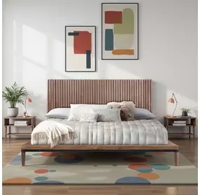 Tranquility Walnut Queen Platform Bed