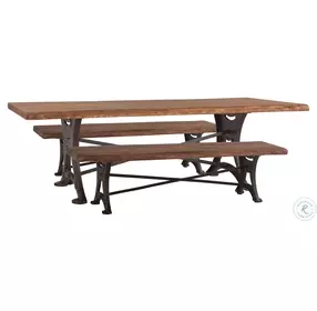 Blayne Raw Walnut 106" Rectangle Dining Table