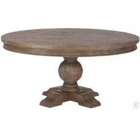 Chatham Weathered Teak Round Dining Room Set