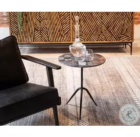 Glacier Norigo Marble 18" Accent Table